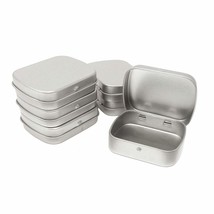 6Pcs Mini Portable Metal Hinged Lid Empty Storage Boxes Tins Containers For Cand - £13.62 GBP