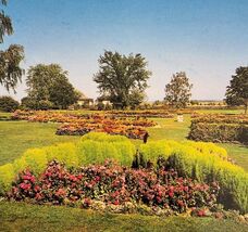 1970s Postcard Grand Pre National Park Nova Scotia Gardens Flowers Vinta... - $10.00