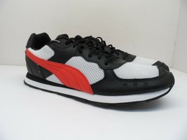 Puma Men&#39;s Vista Lux Athletic Casual Shoes 370503-05 Black/White/Red 13M - £34.16 GBP