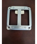 Raco 2 Gang Square Steel Electrical Box Cover 2 GFCI  Receptacle Outlet ... - $11.76