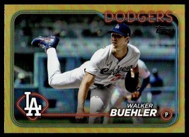 2024 Topps Series 1 Gold Foil Walker Buehler Los Angeles Dodgers #196 - £1.41 GBP