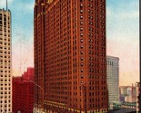Guardian Building Detroit Michigan MI Linen Postcard L1 - $2.92