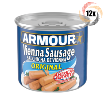 12x Cans Armour Star Original Flavor Vienna Sausages | 4.6oz | Fast Ship... - £24.76 GBP