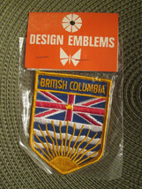 m254o British Columbia Canada Flag Souvenir Sew On Patch Badge Travel Va... - $5.93
