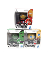 Marvel Hasbro Mini Muggs Lot of 3 Avengers Hulk Thor Iron Man Figures - £11.51 GBP