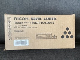 Box of 6 Pcs Ricoh Savin Lanier Genuine Toner 1170D Black NWT Lot of 6 pcs - $112.91