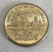 Ellis Island Souviner United States Of America A Nation Of Immigrants Gold Coin - £11.87 GBP