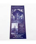 Thorncrown Chapel Eureka Springs, Arkansas Vintage Brochure - $126.30 MXN