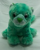 Wild Republic Soft Teal Mint Green Tiger Cub 9&quot; Plush Stuffed Animal Toy - £14.41 GBP