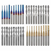 Genmitsu 40Pcs End Mills Cnc Router Bits, 1/8&quot; Shank Cnc Cutter Milling, Mc40A - $45.98