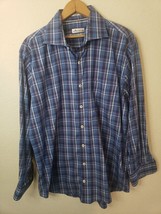 Peter Millar long sleeve Button down Plaid Shirt Multi Colored Men’s Siz... - $11.83
