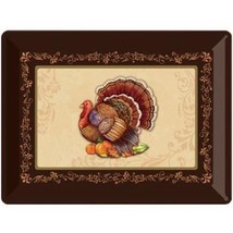 Turkey Plastic Serving Tray Autumn Thanksgiving Party Decorations - £21.11 GBP