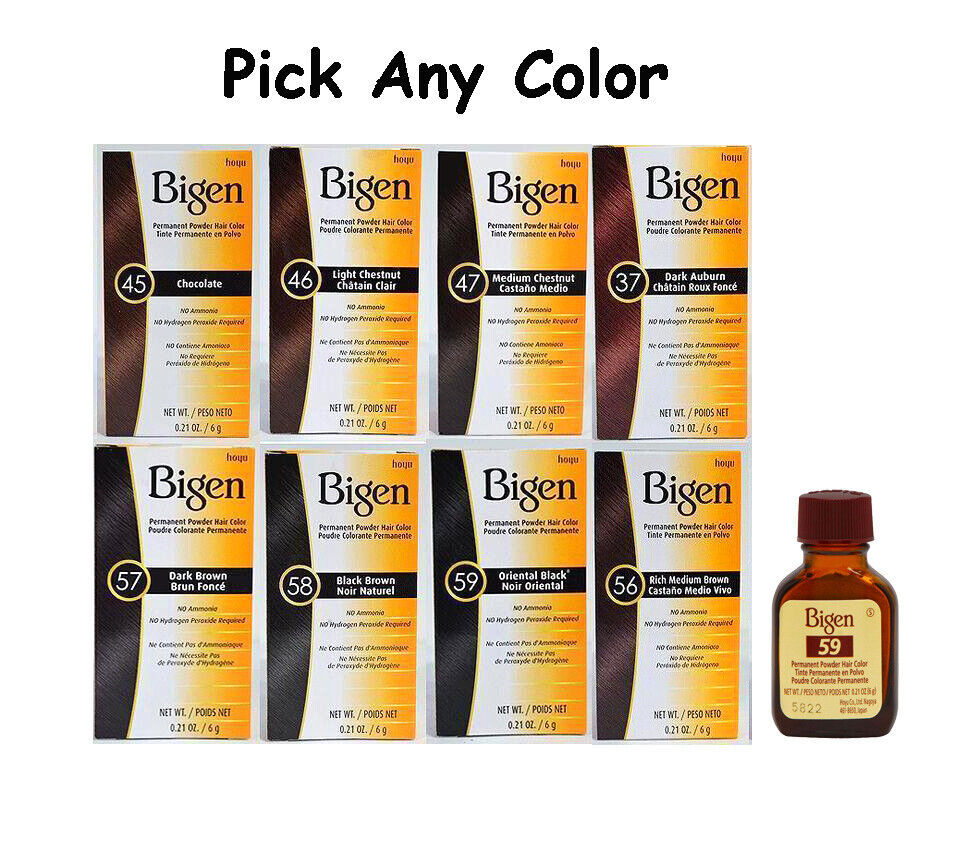 Bigen Permanent Hair Powder Dye Hair Color &quot;Pick Any&quot; - $6.98