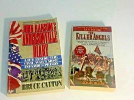 Civil War Book Lot Of 2 . John Ransom&#39;s Andersonville Diary/ Killer Angeles - £7.59 GBP