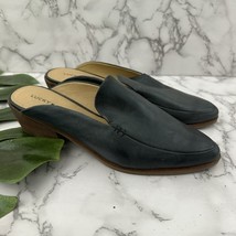 Lucky Brand Loafer Mules Size 9.5. Dark Gray Leather Low Heel Backless S... - $35.63