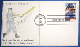 U.S.#3083 32¢ Mighty Casey Printed &amp; Hand Painted FDC Art Sullivan (1996) - £1.58 GBP