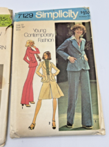 Vintage 1970s Simplicity Sewing Patterns Women&#39;s Size 12 Miss Bust 34 Lot of 2 - £11.81 GBP