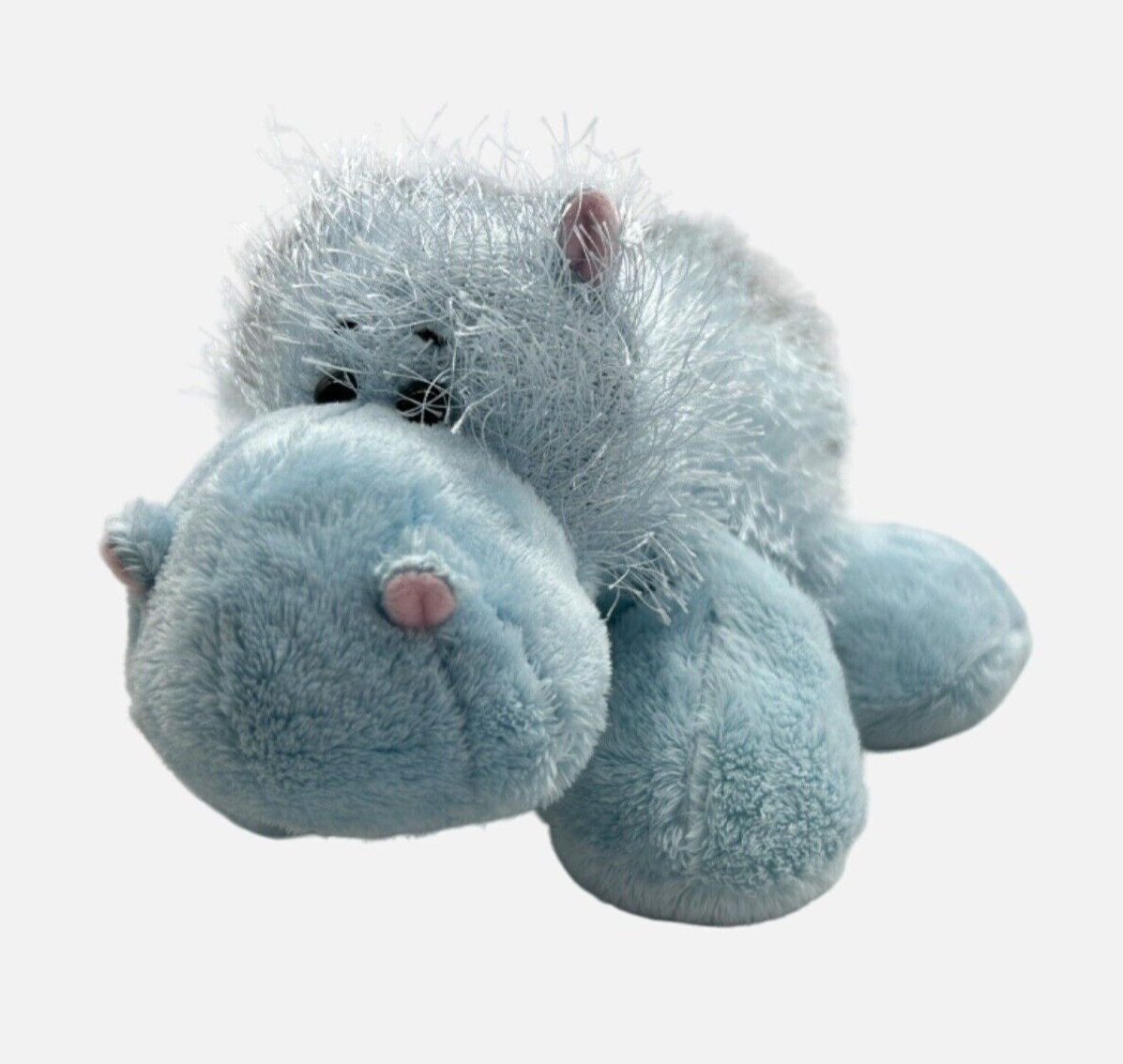 Ganz Webkinz Blue Hippo Hippopotamus Plush Stuffed Water Animal Soft No Code - $8.59