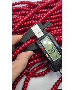 Filo lungo perline commerciali cuore bianco veneziano antico 7-8 mm - $593.23 MXN