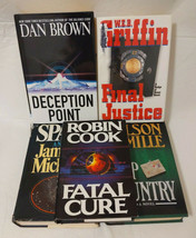Lot Of 5 Novels Cook Brown Griffin Michener Patterson - £19.71 GBP