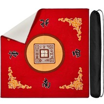 Mahjong Mat With Bag, Anti Slip Noise Reduction Table Cover Board Game M... - $33.99