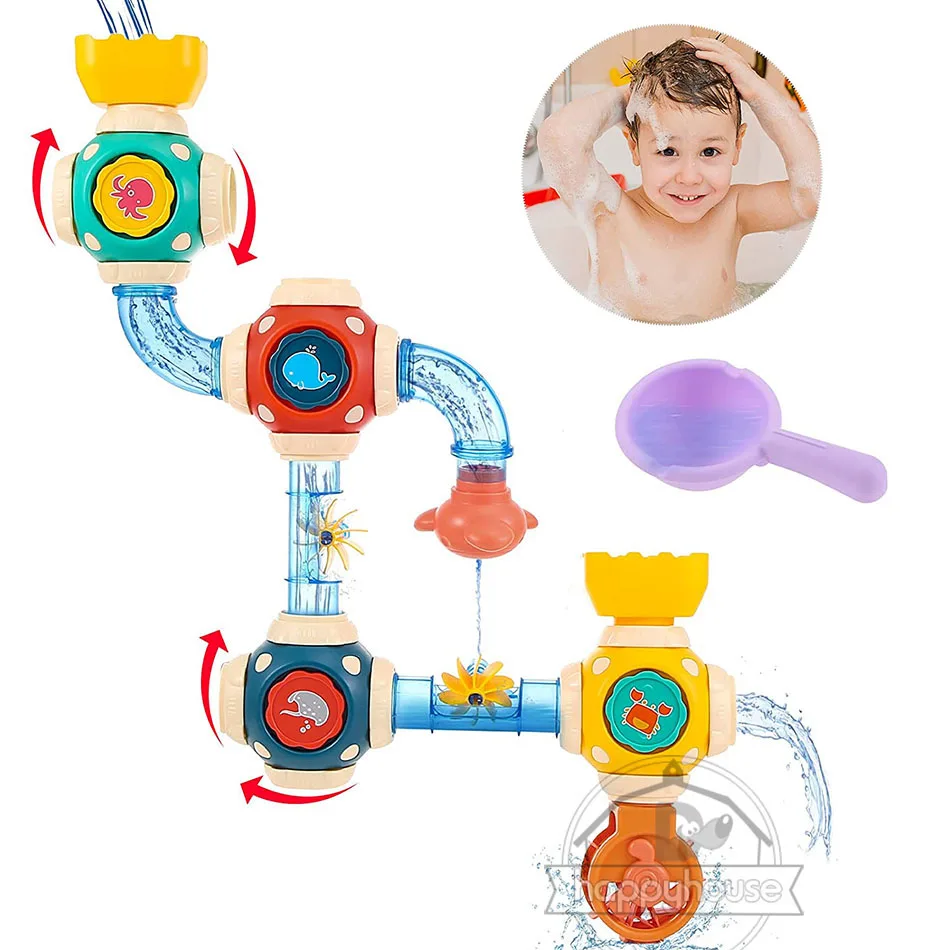 Baby Bath Toys for Kids Toys Water Spray Whale Sucker Baby Shower Swimming Pool - £9.78 GBP+