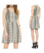 TRACY REESE brown/tan snakeskin reptile a line Dress size 6 Swiftie - $49.00