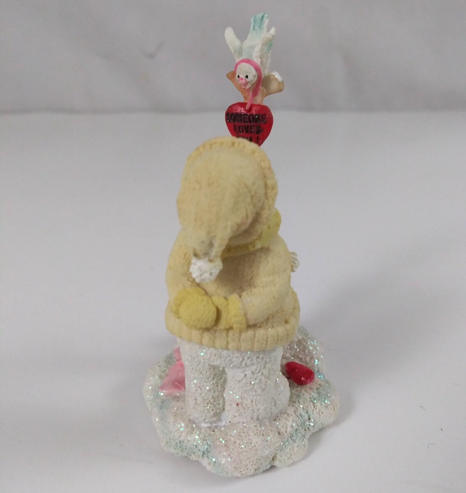 Russ Ice Sculptures Someone Loves You #21142 Mini Collectible Snowman Figurine Item image 3