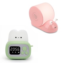 Small Timer Clock Toaster Lamp + Snail Table Lamp - $45.99