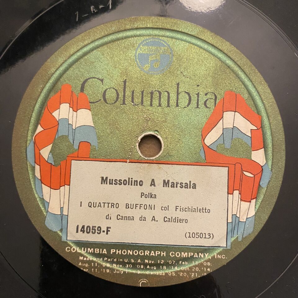 Primary image for Columbia 14059-f 10” 78 Italian Polka Record