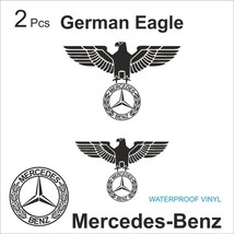 Mercedes-Benz style Eagle German Decal Stickers x-2 pcs - $11.27