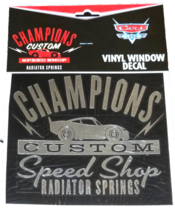 Disney Parks Cars Land Champions Custom Speed Shop Vinyl Window Sticker ... - $4.99