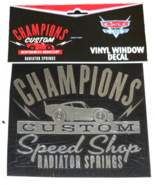 Disney Parks Cars Land Champions Custom Speed Shop Vinyl Window Sticker ... - $4.99