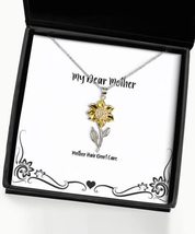 Epic Mother Sunflower Pendant Necklace, Mother Hair Don&#39;t Care, for Mom - £39.78 GBP