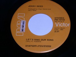 Jerry Reed Let&#39;s Sing Our Song Grab Bag 45 Rpm Record Vinyl RCA Label - £9.58 GBP