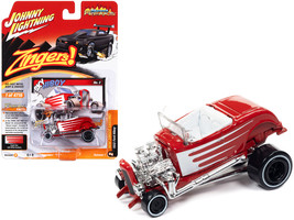 1932 Ford Hiboy &quot;Sky Hiboy&quot; Bright Red with White Graphics &quot;Zingers!&quot; Limited Ed - £13.99 GBP