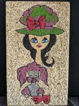 C1960 mid century gravel art girl with poodleestate fresh austin 956113 thumb200