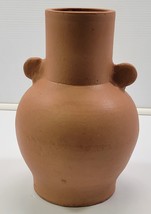 M) Large Pottery Decorative Flower Vase Jug 11&quot; Tall Home Décor - $19.79