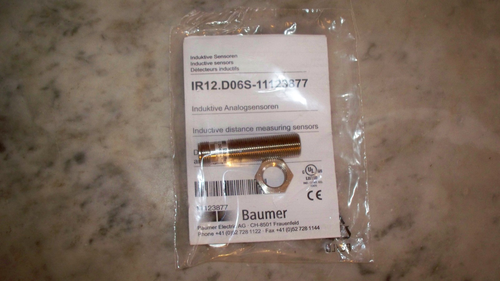 Baumer IR12.D06S-Q50.UA1Z.7BO 11123877   - $230.00