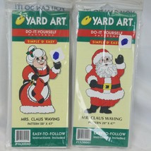  Mr &amp; Mrs Santa Claus Yard Art Do-It-Yourself Wood Patterns Christmas Decor  - £36.13 GBP