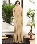 Dessy bridesmaid / MOB dress 2880...Gold.....Size 8.....NWT - $761.58 MXN