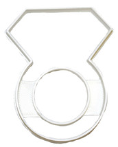 Diamond Ring Engagement Wedding Bridal Shower Cookie Cutter 3D Printed USA PR824 - £3.13 GBP