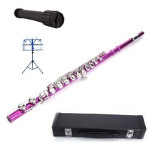 Rose Red Flute 16 Hole, Key of C with Carrying Case+2 Stands+Accessories - $129.99