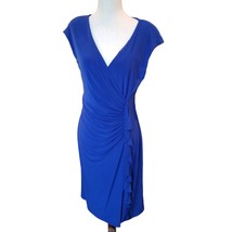 American Living Dress Sleeveless Cobalt Blue Size 8 Womens New Gathered ... - $59.94