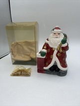 Fitz &amp; Floyd Santa Claus Christmas Incense Burner Santa Toy Sack Decoration NEW - £20.78 GBP