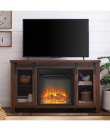 Fireplace TV Stand TVs up to 55&quot; Entertainment Center Media Console Wood... - £477.26 GBP