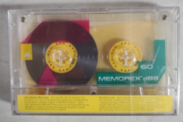 Memorex DBS 60 Minute Blank Cassette Audio Tape NEW SEALED Normal Type I - £7.01 GBP