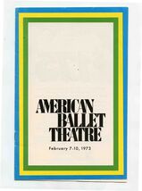 American Ballet Theatre Program 1973 Swan Lake Les Sylphides Coppelia Ho... - $15.84