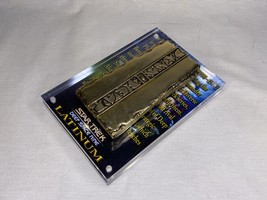 Star Trek, Deep Space Nine, Gold Pressed Latinum Bar, Metal, Display Plaque - $89.09