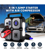 Foursun 4000A Car Jump Starter Air Compressor 26800mAh 150PSI Power Bank... - $260.00